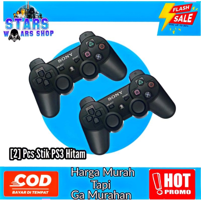[ 2 PC ] SUPER MURAH STIK PS3 WIRELESS STICK PS3/STIK PS3 HITAM