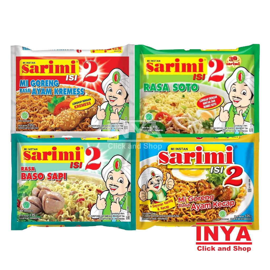 

Sarimi isi 2 Mie Goreng Mi Kuah - Instant Noodles