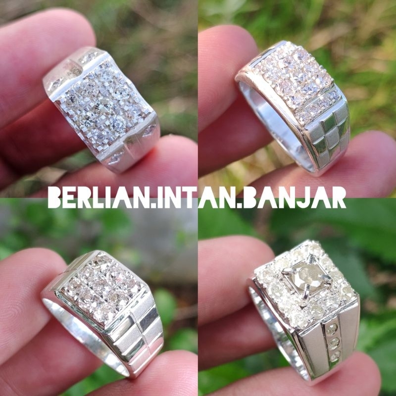Request cincin open P.O cincin berlian pria cincin cowok full berlian cincin laki simple cincin mewa