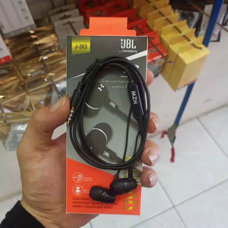 (PAP) HF HEADSET JBL J-363 COLOKAN 3.5MM SUPER BASS / HEADSET JBL J363 JACK 3.5MM BISA HANDSFREE JBL