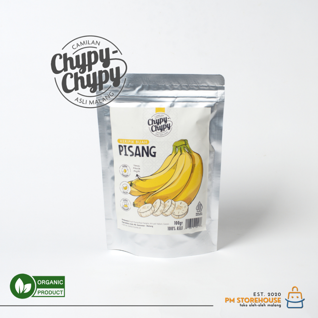 

Keripik Buah Pisang Manis Kualitas Super Chypy - Kemasan Pouch