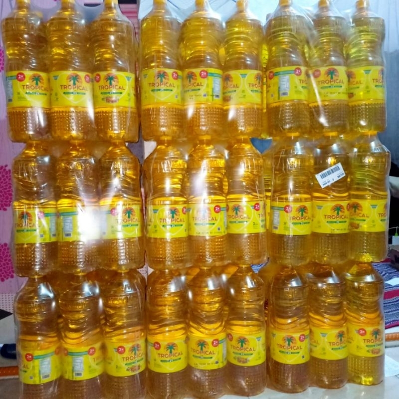 

Minyak Goreng Tropical Kemasan Botol 2 Liter dan 1 Liter per Krat