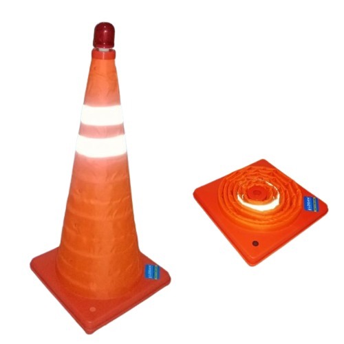 Kerucut Jalan Lipat 60 Cm Logan / Kerucut Lalu Lintas / Traffic Cone / Kerucut Jalan / Safet Cone
