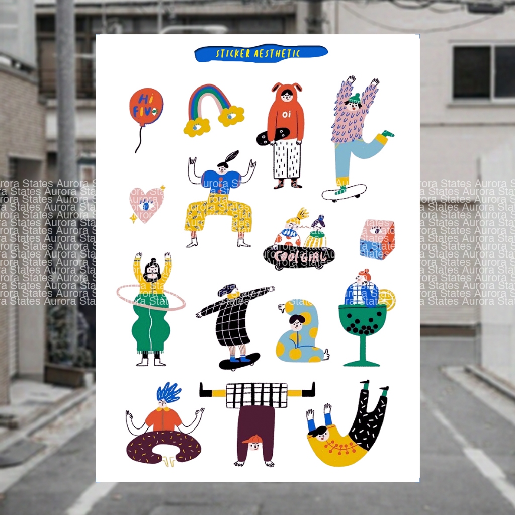 

Sticker Aesthetic Jurnal | Stiker Case Hp | Stiker Tumbler Waterproof | Sticker Custom Waterproof