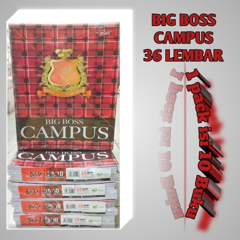 

Campus Bukutulis Bigbosscampus 36lembar (1pak 10buku)