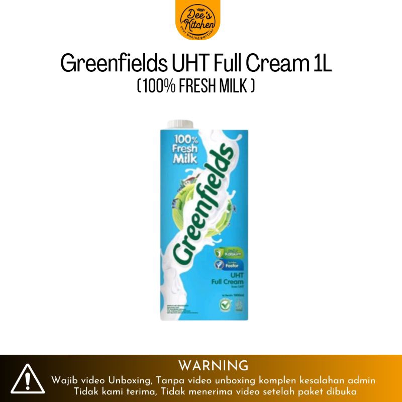 

[PROMO TERMURAH]Greenfields Susu UHT Full Cream 1Liter