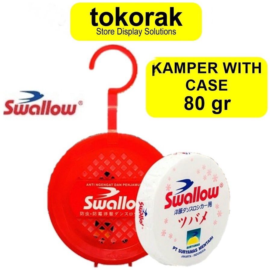 SWALLOW KAMPER TOILET WITH CASE 80 GRAM KAPUR BARUS GANTUNG