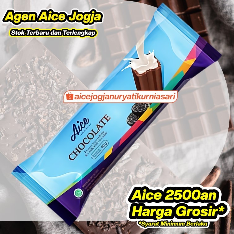 Es Krim Aice Bingo coklat/ Ice Cream Aice chocolate 1dus 2500an