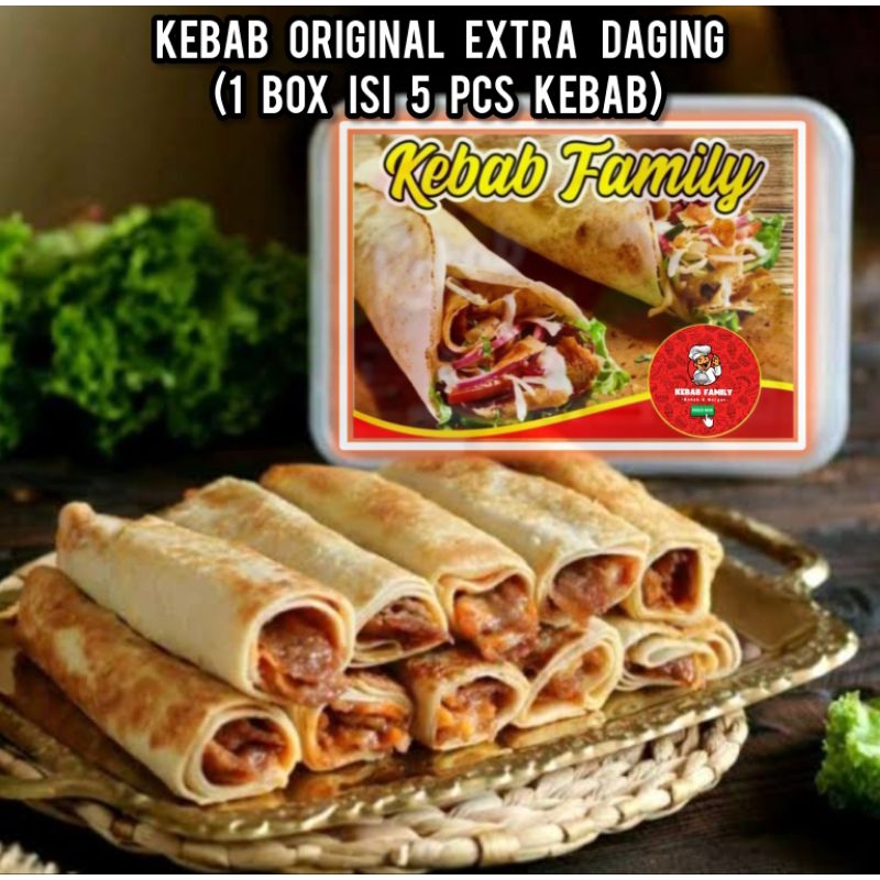 

Kebab Frozen Original Extra Daging (Isi 5 Kebab)