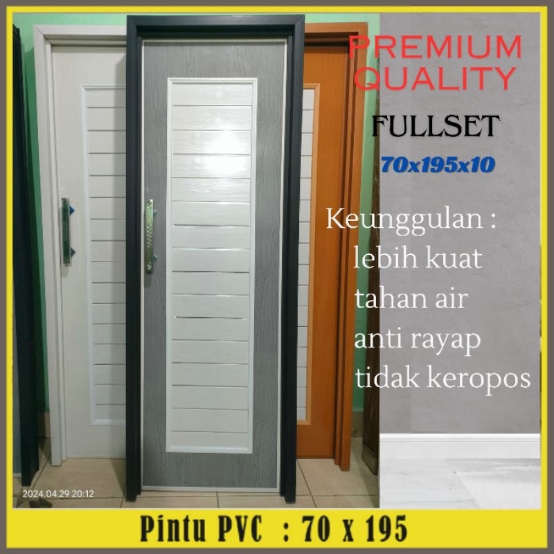 Pintu Kamar Mandi PVC Plastik Estetik Berkualitas Premium
