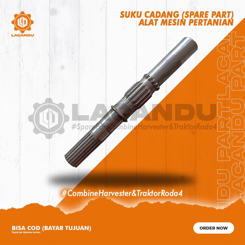 Z LIYUN SHAFT LOWER AS HST (BAWAH) INARI / GREENSTAR JR4027-3001 for COMBINE HANVESTER LACANDU PART