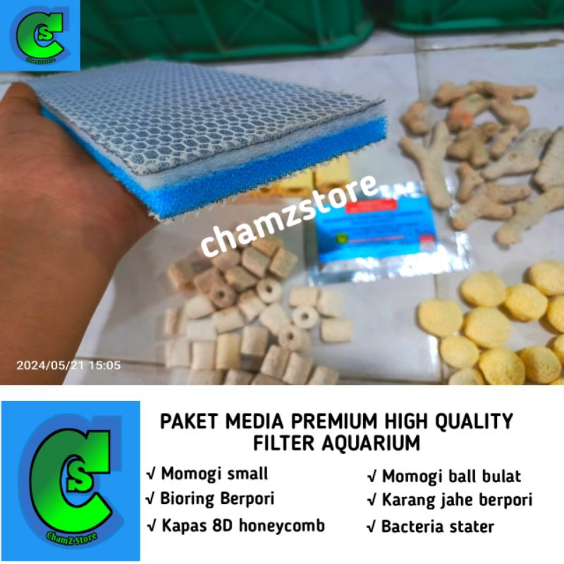 Paket media filter aquarium premium grade A high quality filter / paket media filter aquarium /