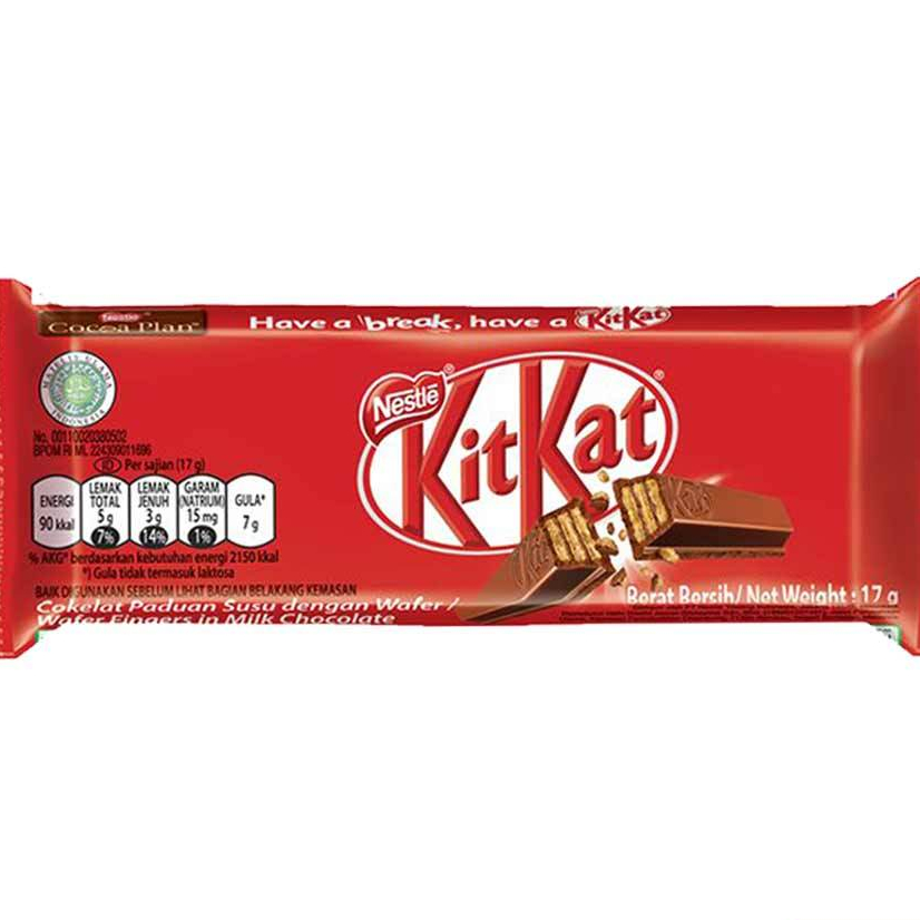 

KIT KAT Chocolate 2 Fingers Single 17gr