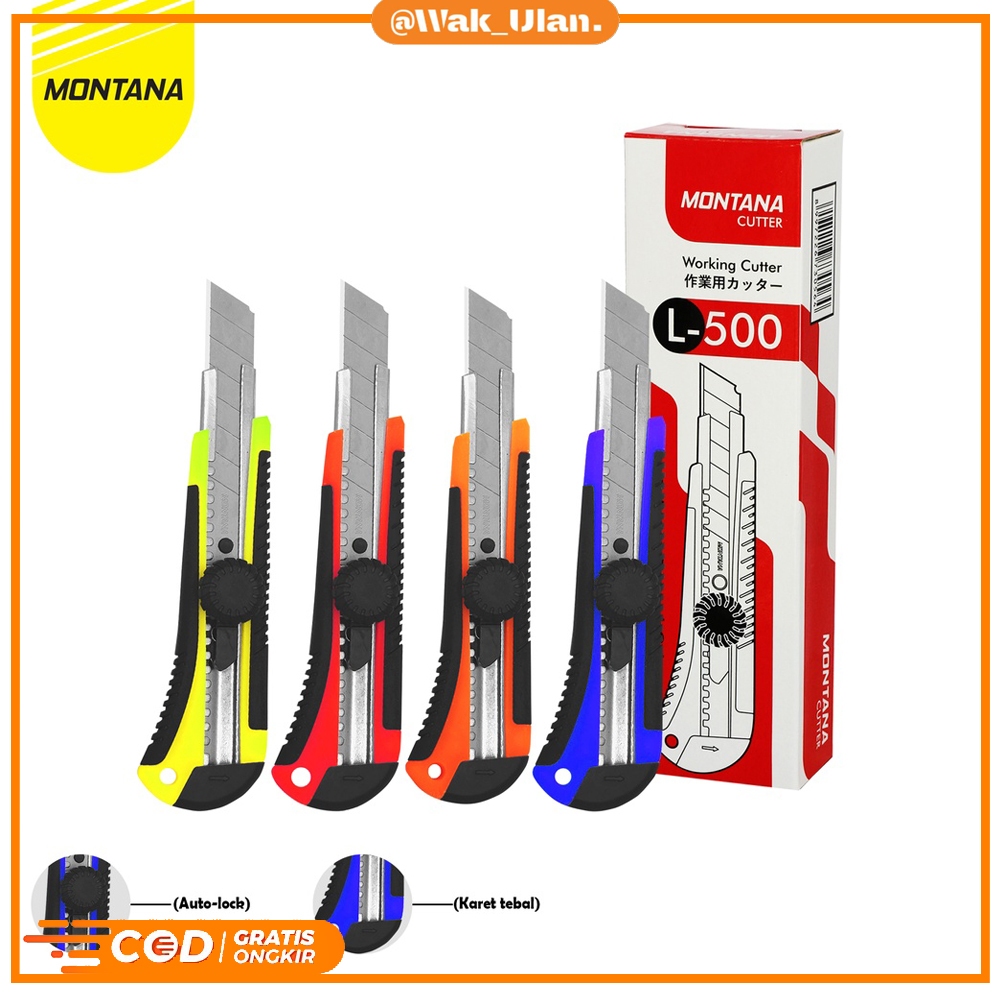 

PISAU CUTTER MONTANA L500 / pisau cutter / cutter besar/ pisau cutter stainless steel