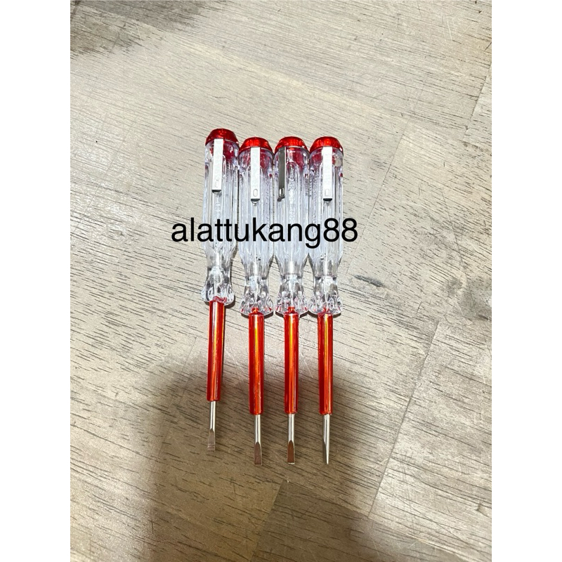 TestPen/TesPen/ Alat Tes Listrik Obeng Listrik Test Pen Merah
