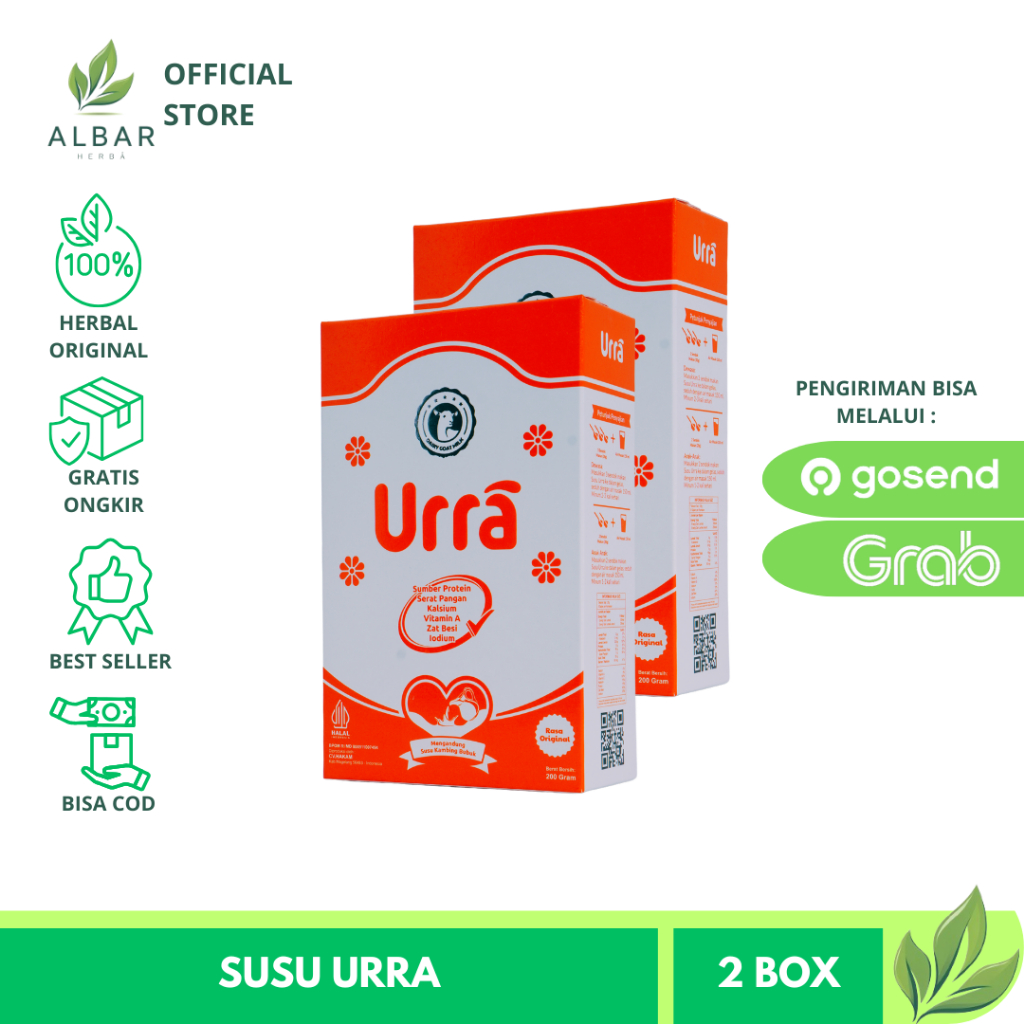 

Susu Urra 2 Box Susu Kambing Saanen Eropa Premium 100% Original
