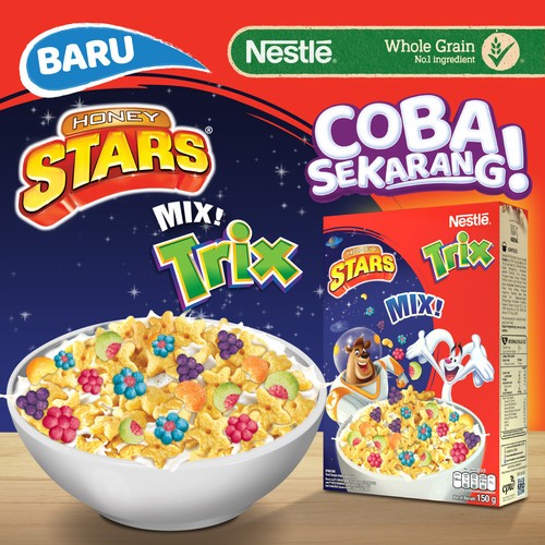 

Sereal Honey Star Mix 150 gr - Sarapan Sehat Bergizi - Dengan Gandum Utuh - Sarapan Anak