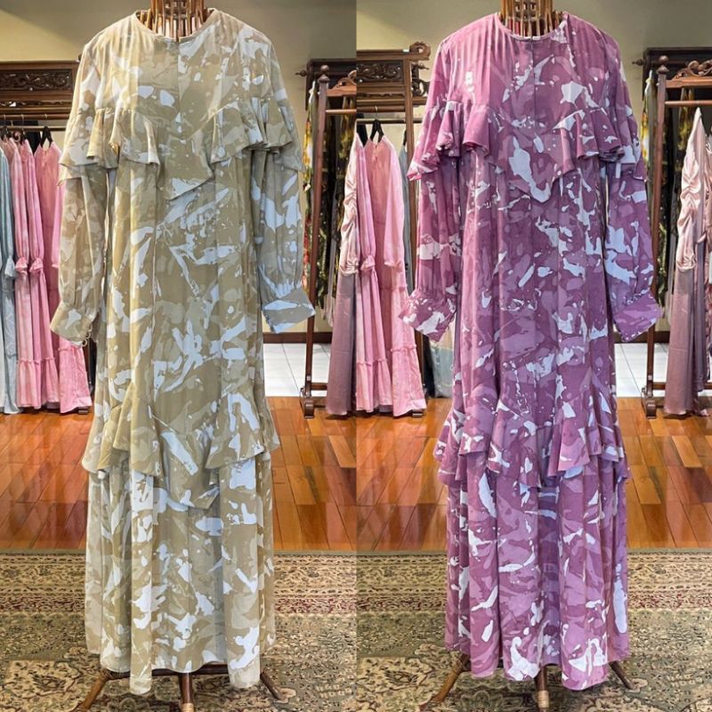Ineza Dress by Dian Pelangi LIMITED EDITION Busana Muslim Baju Maxi Gamis Abaya Kaftan Gaun Outfit B