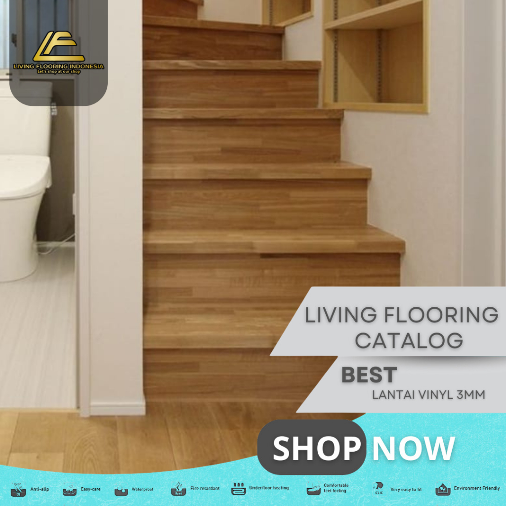 Lantai Vinyl Woosoung 3mm | Lantai Vinyl Motif Kayu
