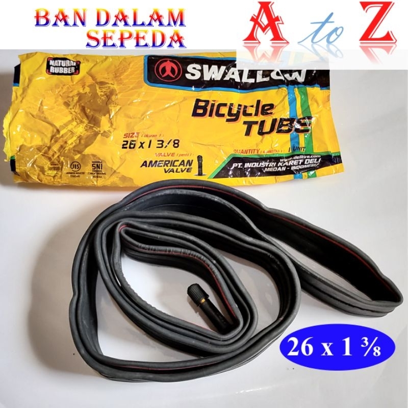 ban dalam sepeda 26 x 1 3/8/ban dalam swallow 26 inchi 1 3 per 8/ban sepeda balap jengki 26 x 1-3/8 