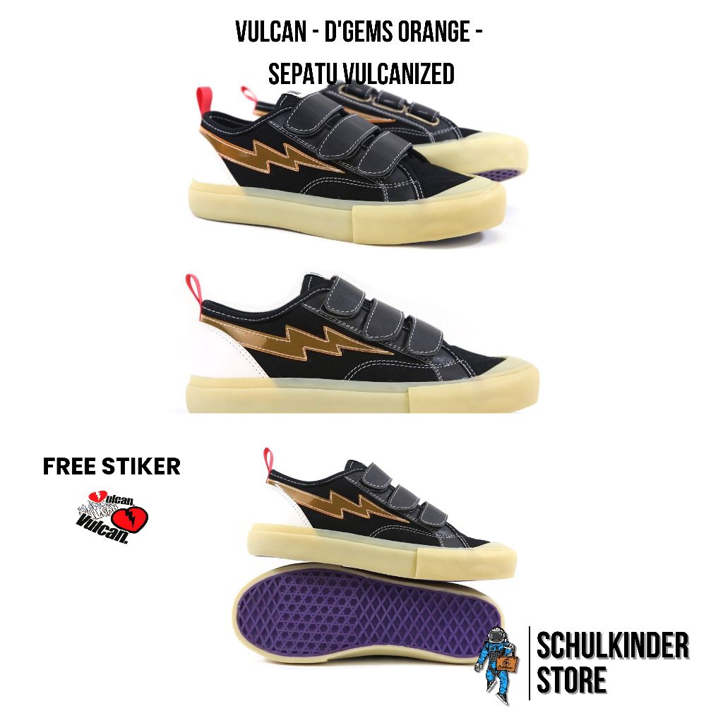 VULCAN - D'Gems orange -  Sepatu vulcanized