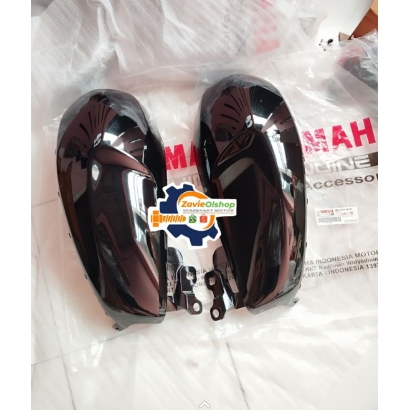 COVER TANGKI KANAN KIRI YAMAHA XSR 155 HITAM GLOSSY ORIGINAL