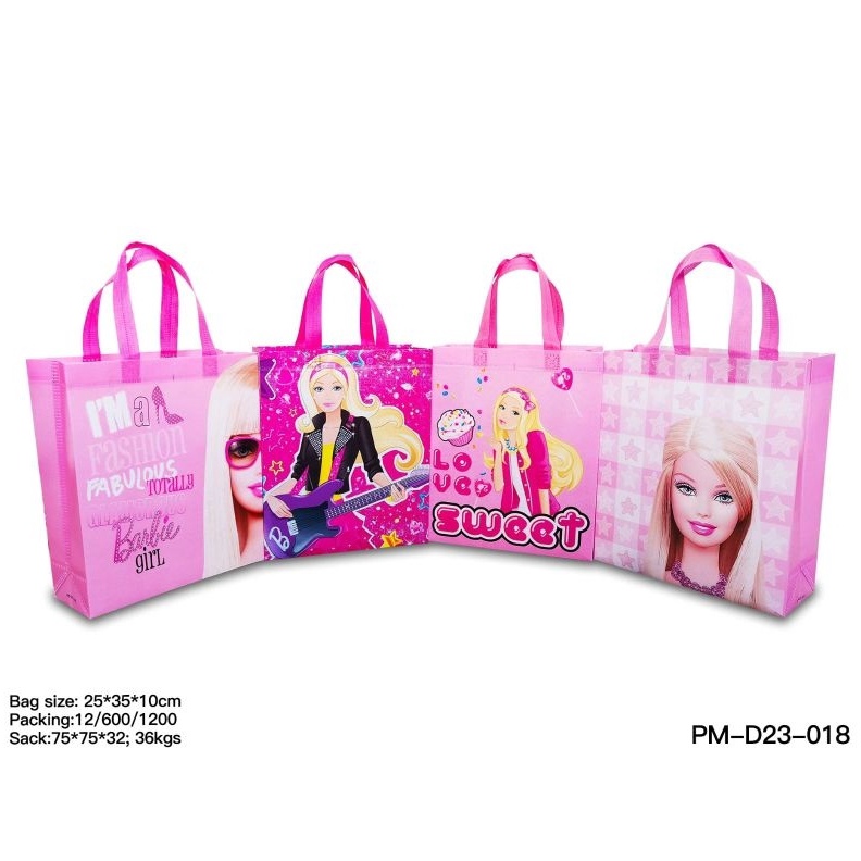 

Terlaris Goodie bag Karakter anak LAMINASI 25x35x1 Box Bag LUSINAN 12pcs tas hampers tas Spunbond