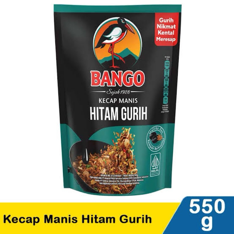 

Kecap manis bango hitam gurih 550ml