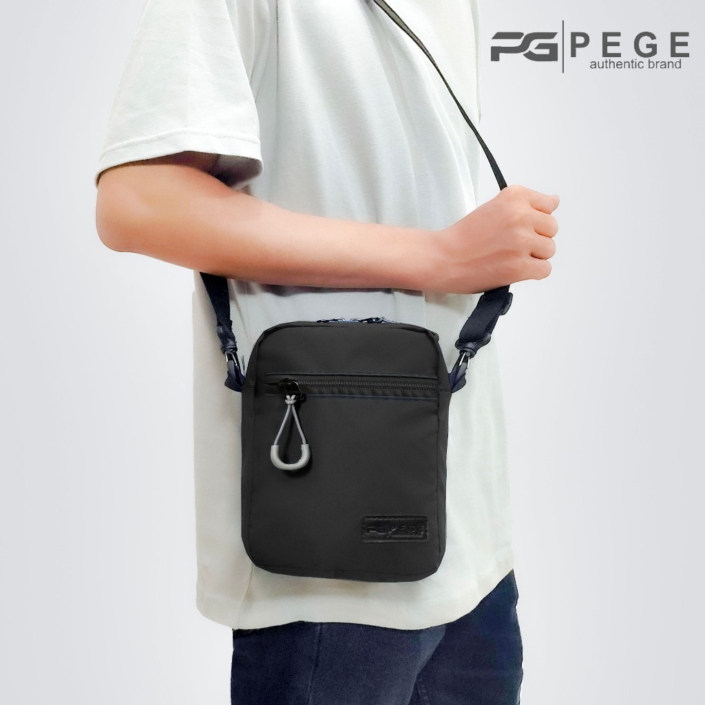 TAS SELEMPANG PRIA ANTI AIR WATERPROOF / TAS SLEMPANG PRIA DISTRO / WAISTBAG PRIA / SLING BAG TAS DA