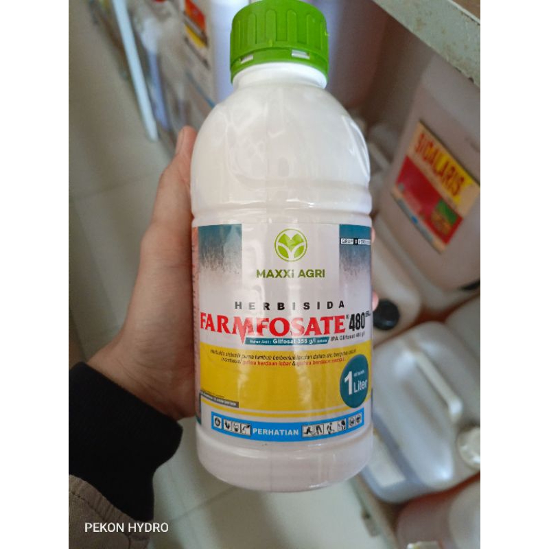 FARMFOSATE 480 SL 1 LITER - PEMBASMI RUMPUT HERBISIDA SISTEMIK AKAR MAXXI AGRI