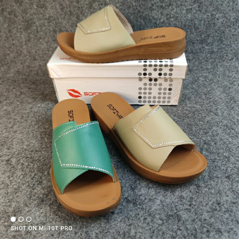 [BISA COD] SOFIYA ORI 1787 10 TEPLEK SENDAL / SANDAL WEDGES WANITA IMPORT  3CM / SANDAL SLOP