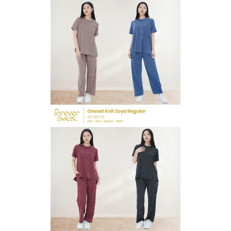STELAN KNIT ZOYA REG/STELAN WANITA/BAJU SET