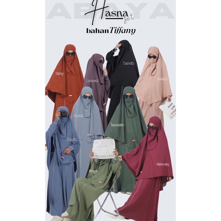 Big Sale Gamis Hasna Set by Gerai mika free khimar cadar bisa cod