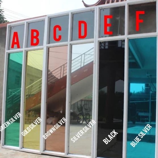 Stiker Kaca Jendela Rumah Kaca One Way  satu arah