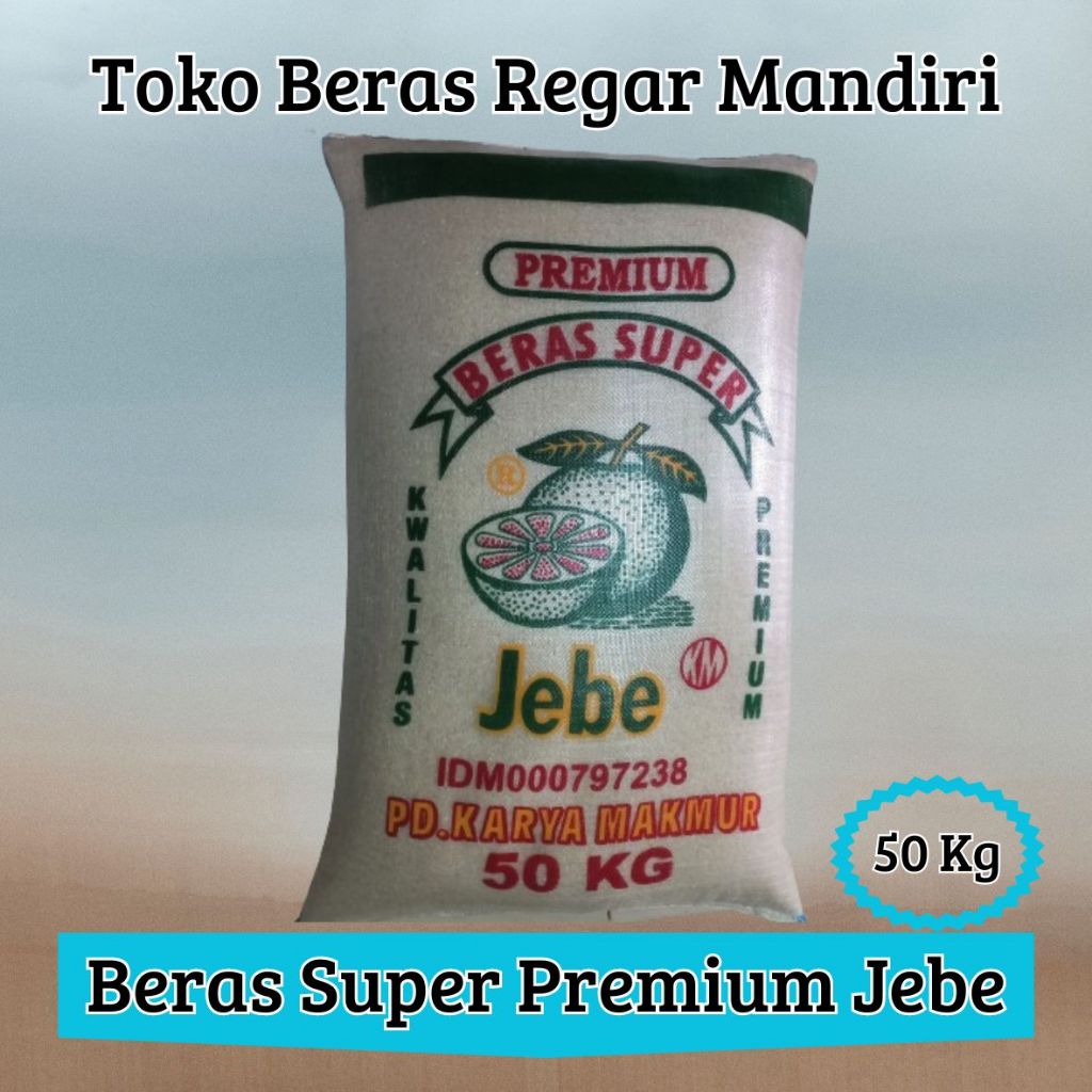 Beras Jebe 50 kg kilogram Super Premium