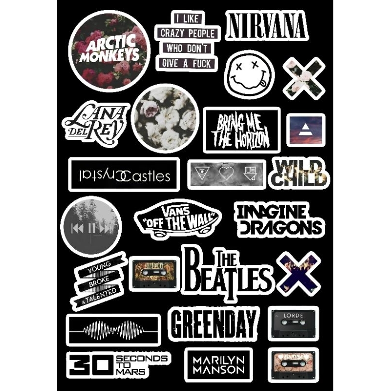 

sticker isi 25 pcs termurah untuk helm ,alat musik dll sudah dipotong tinggal tempel