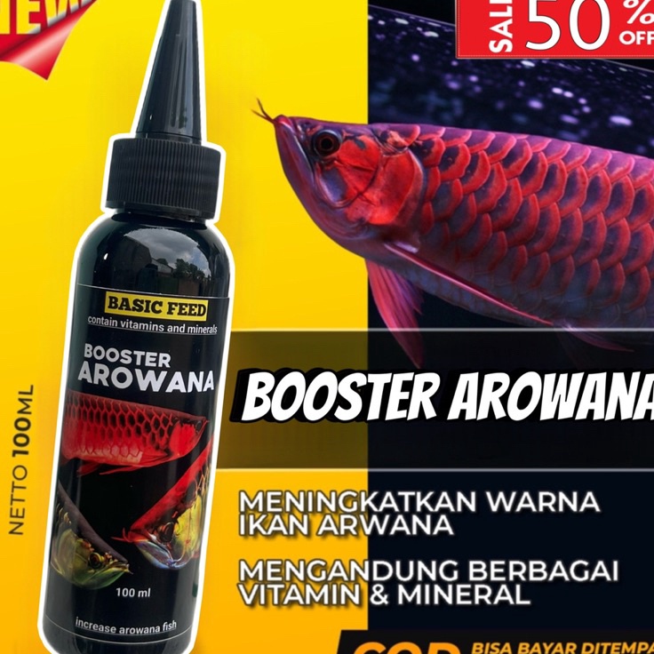 Promo Populer  VITAMIN BOOSTER 1ml ikan arowana  meningkatkan warna ikan arwana super red 1ml