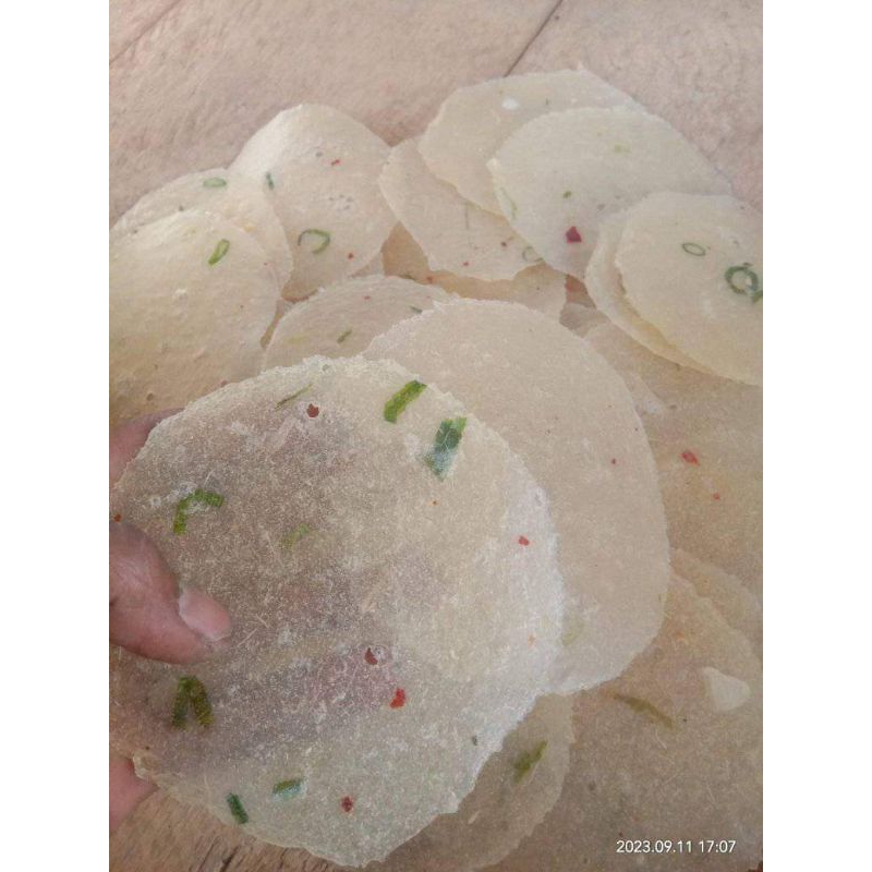 

Enye gurih renyah mengembang saat di goreng 500g
