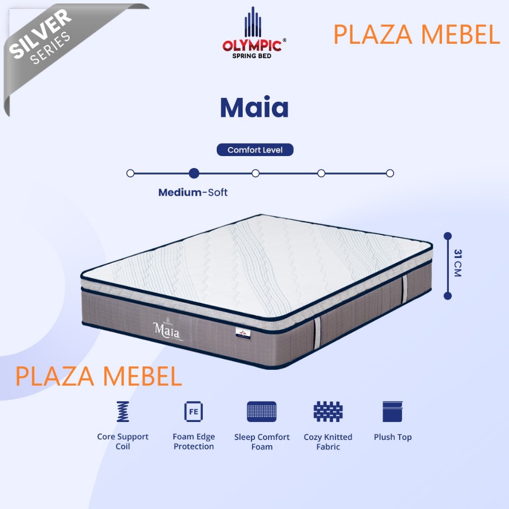 Kasur Spring Bed Olympic MAIA Lapisan Plush Top ( Matras ONLY )