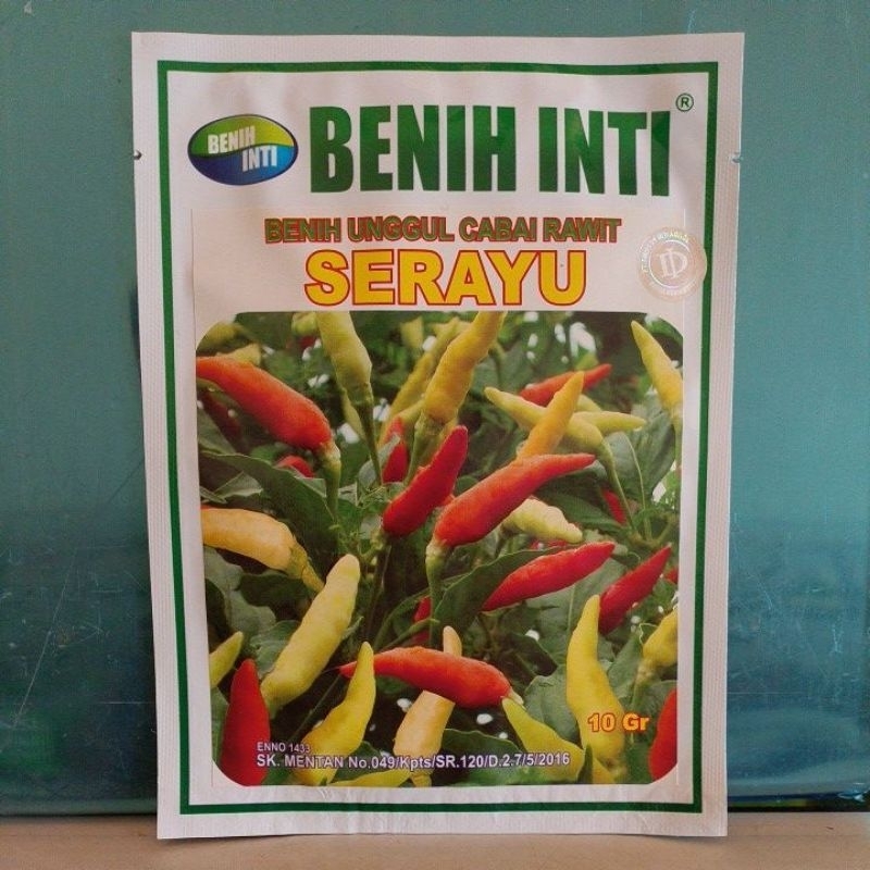Benih Cabe Rawit Putih Serayu 10 Gram - Cap Benih Inti