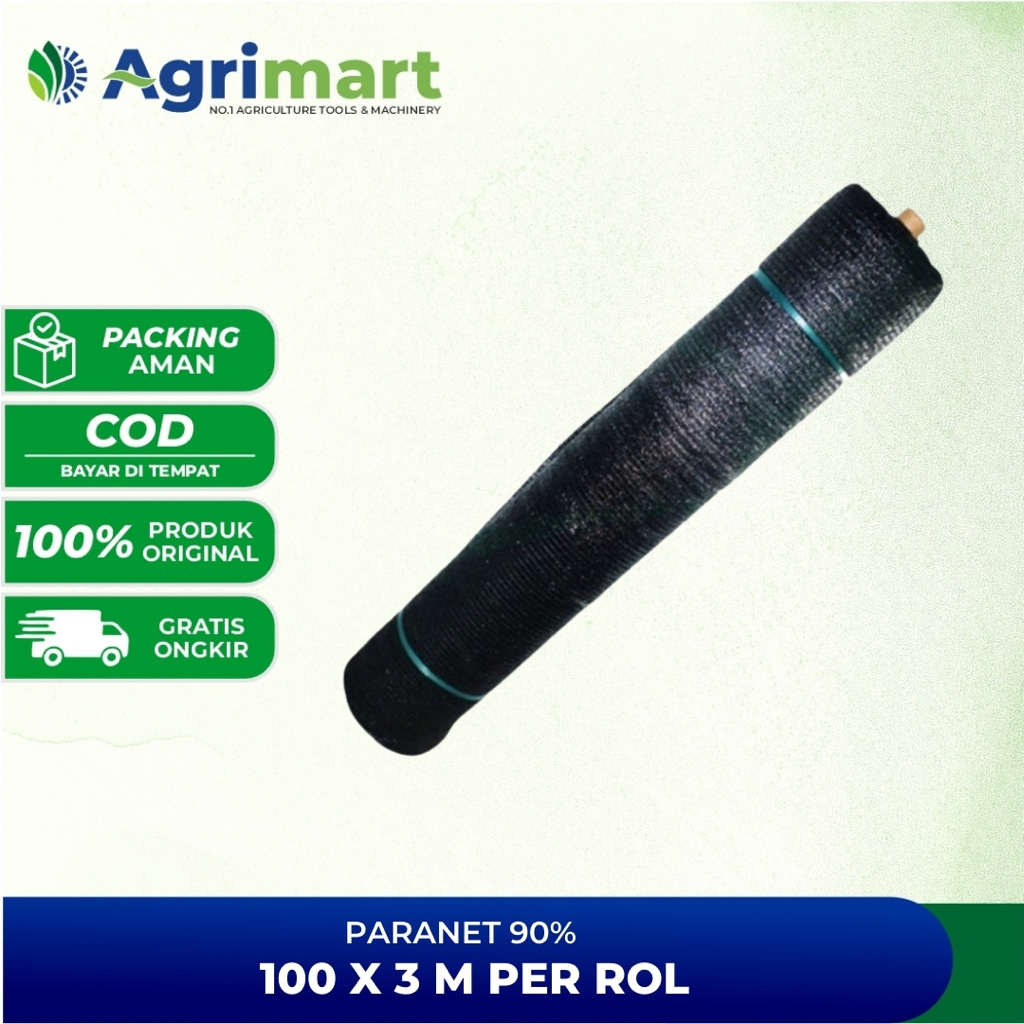 Paranet 90% Lebar 3 Meter Jaring Tanaman 1 Roll