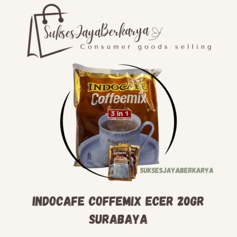 

Kopi Instan Indocafe Coffemix 3in1 20gram / Coffemix 3in1 eceran / Kopi Gula 20gram