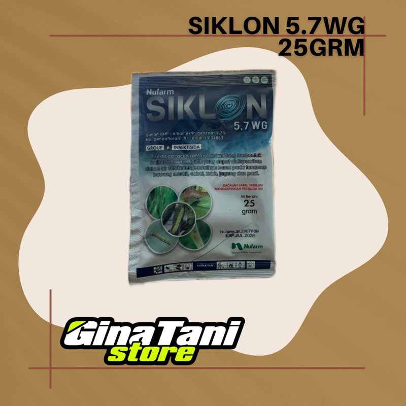 INSEKTISIDA SIKLON 25 Gram NUFARM EMAMECTIN BENZOAT