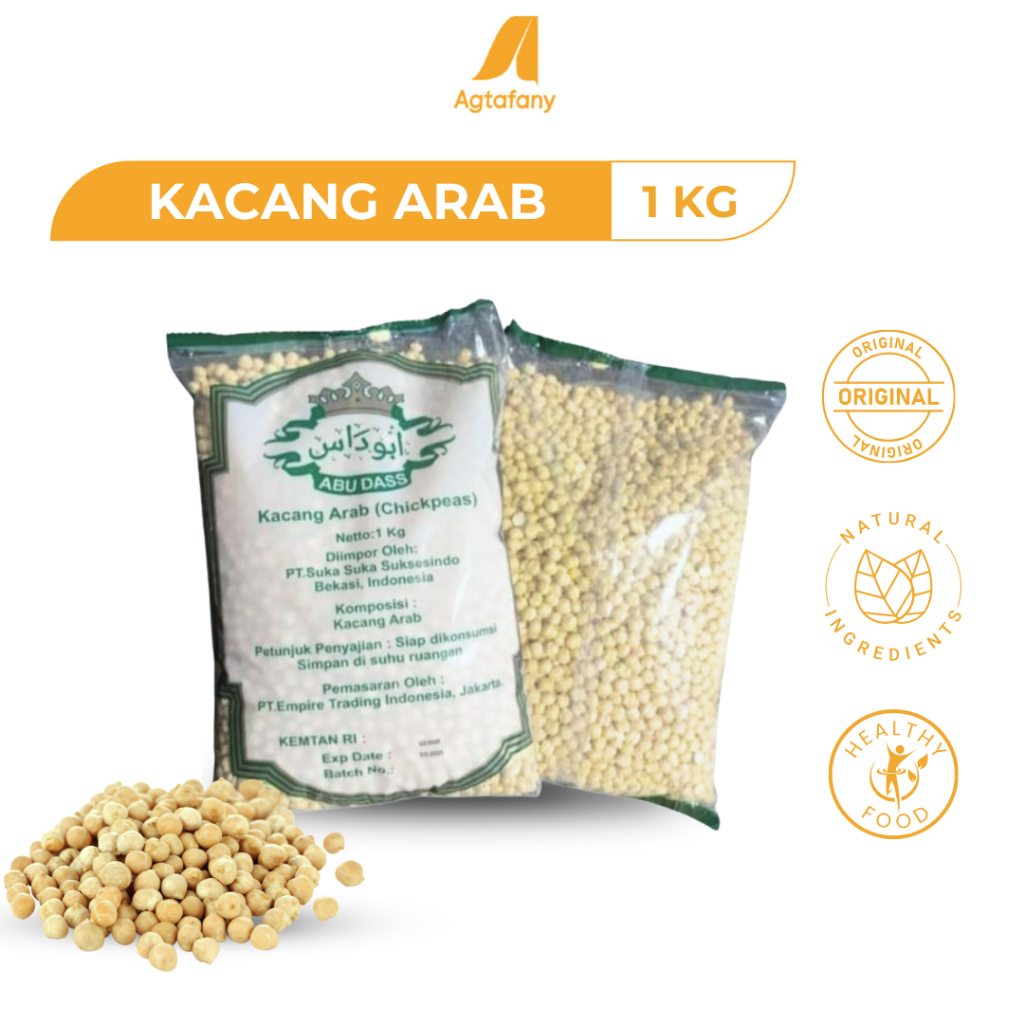 

1 kg Kacang Arab Panggang Matang | Chickpeas Siap Makan Original Premium Oleh-Oleh Haji dan Umroh