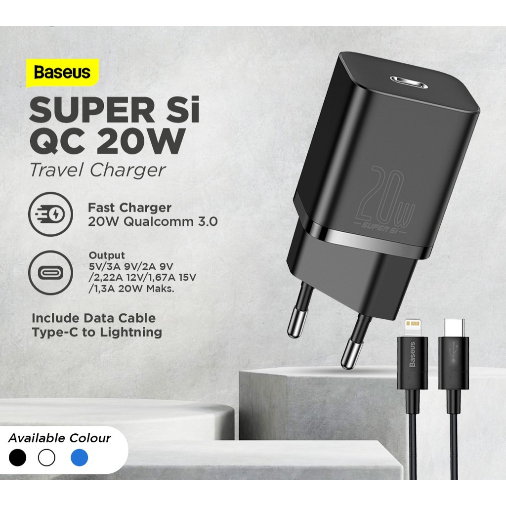 CHARGER BASEUS SUPER SI 20W IPHONE