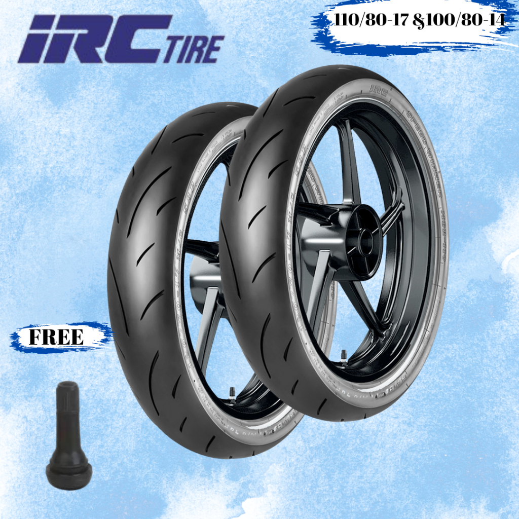 PAKET BAN MOTOR AEROX DOWN SIZE IRC MBR-110 100/80  110/80 (RACE COMPOUND) TUBELES BAN MOTOR LEXI