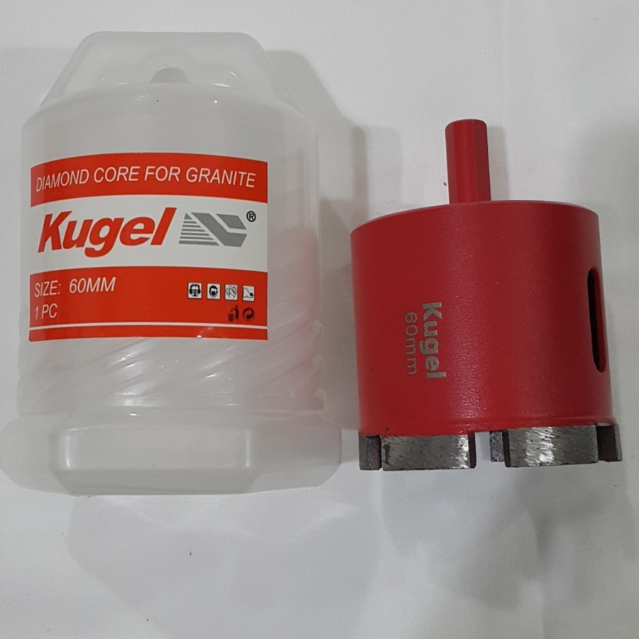 KUGEL DIAMOND CORE FOR GRANITE 60 MM, MATA BOR GRANIT, MARMER, KERAMIK
