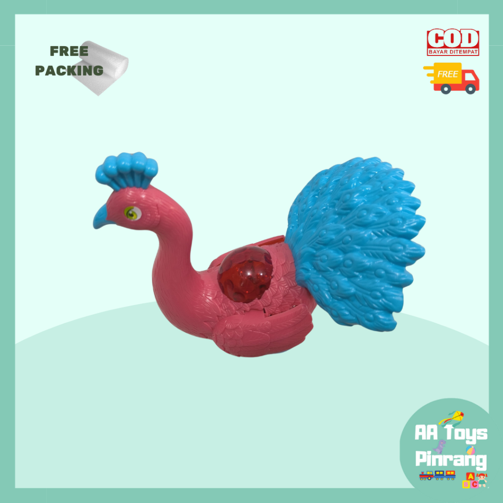 MAINAN BURUNG MERAK MAINAN TARIK