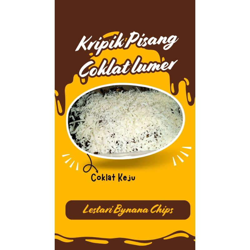 

KRIPIK PISANG COKLAT LUMER " coklat keju" 400gram