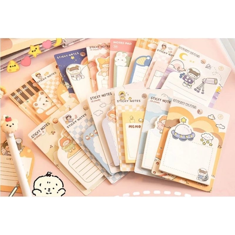 

sticky note lucu / kertas memo karakter / sticky note kartun